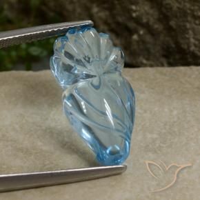 Topázio Céu azul Natural 11.26ct, Chique, Transparente