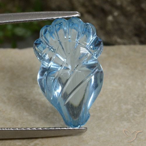 9.14ct Natural Céu azul Topázio, Chique, Transparente