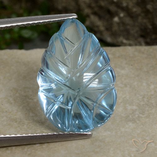 9.91ct Natural Azul Suíço Topázio, Chique, Transparente