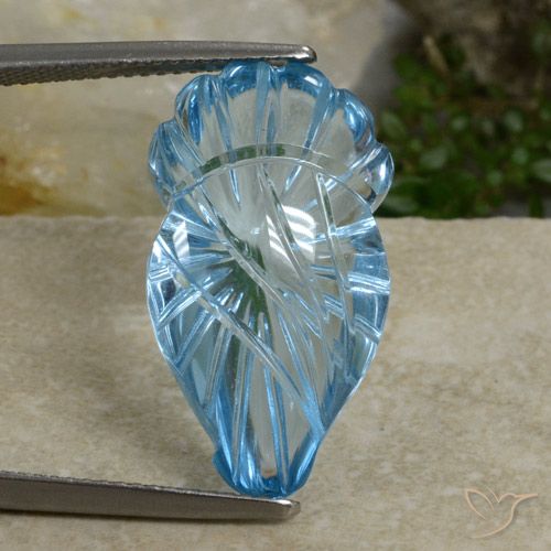 17.50ct Natural Céu azul Topázio, Chique, Transparente