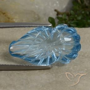 Topázio Céu azul Natural 17.50ct, Chique, Transparente