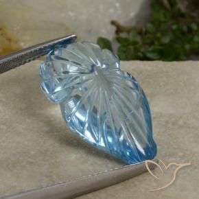 Topázio Céu azul Natural 17.50ct, Chique, Transparente