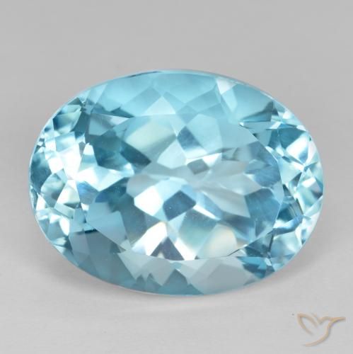 23.33ct Natural Azul Suíço Topázio, oval, VVS