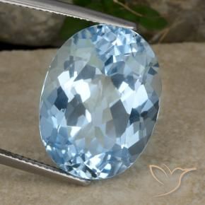 Topázio Céu azul Natural 22.93ct, oval, VVS