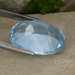 Topázio Céu azul Natural 22.93ct, oval, VVS