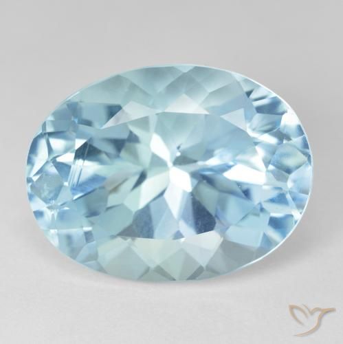 24.57ct Natural Céu azul Topázio, oval, VVS-VS
