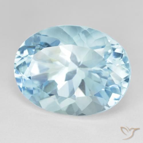 Topázio Céu azul Natural 24.57ct, oval, VVS-VS