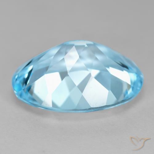 Topázio Céu azul Natural 21.24ct, oval, VVS