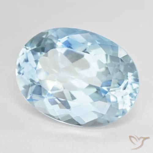 Topázio Céu azul Natural 24.52ct, oval, VVS-VS