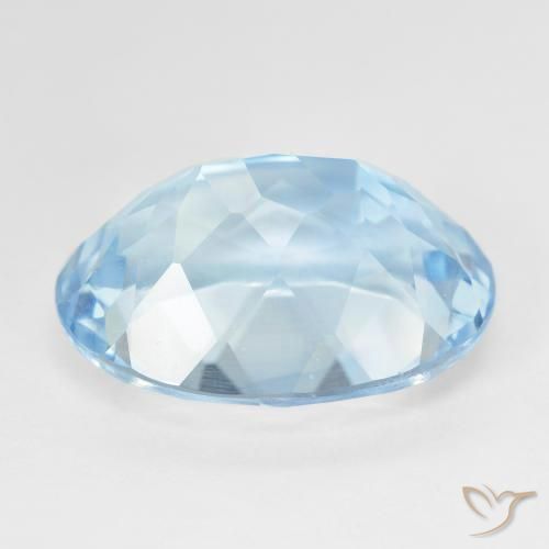 Topázio Céu azul Natural 24.52ct, oval, VVS-VS