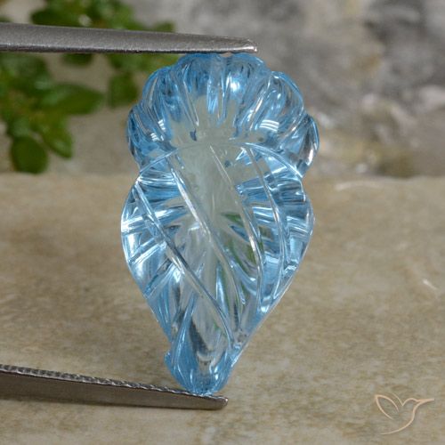 13.48ct Natural Azul Suíço Topázio, Chique, Transparente
