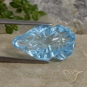 Topázio Azul Suíço Natural 13.48ct, Chique, Transparente
