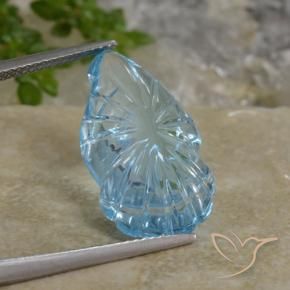 Topázio Azul Suíço Natural 13.48ct, Chique, Transparente