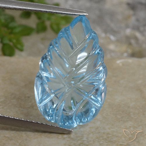 12.71ct Natural Céu azul Topázio, Chique, Transparente