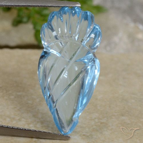 10.71ct Natural Azul Suíço Topázio, Chique, Transparente