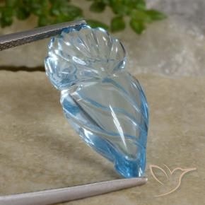 Topázio Azul Suíço Natural 10.71ct, Chique, Transparente