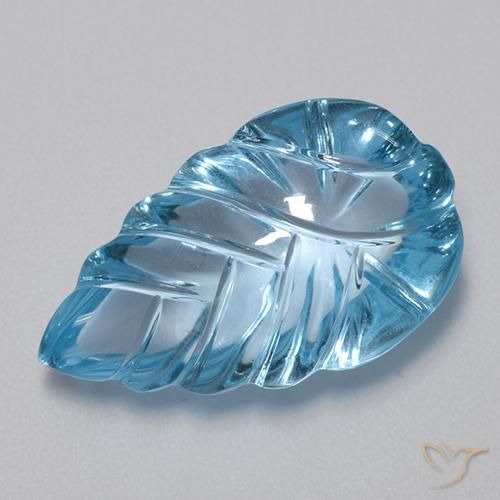 Topázio Azul Suíço Natural 15.65ct, Chique, Transparente