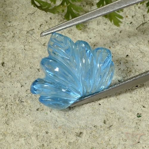 6.98ct Natural Azul Suíço Topázio, Chique, Transparente