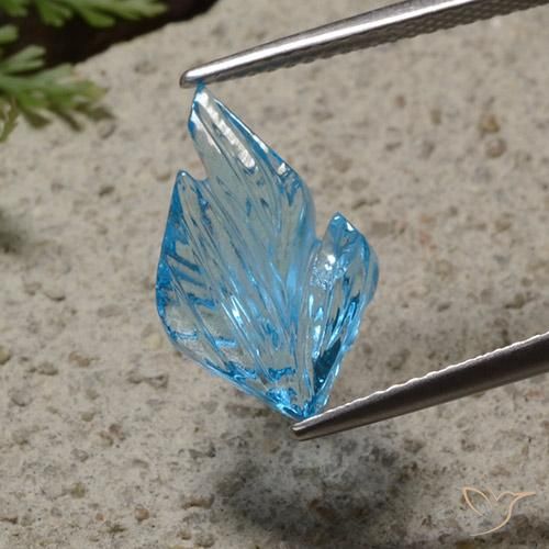 4.31ct Natural Azul Suíço Topázio, Chique, Transparente
