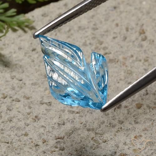 Topázio Azul Suíço Natural 4.31ct, Chique, Transparente