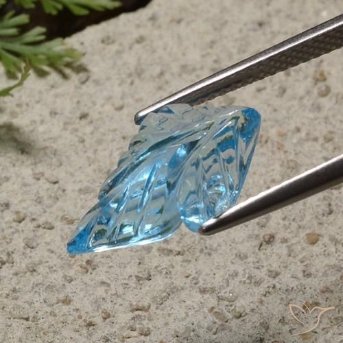 Topázio Azul Suíço Natural 4.31ct, Chique, Transparente