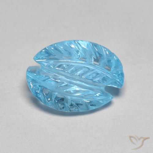 Topázio Azul Suíço Natural 4.80ct, Chique, Transparente