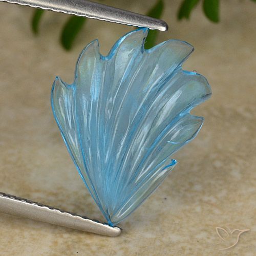 5.99ct Natural Azul Suíço Topázio, Flor cortada, Transparente