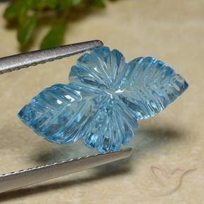 Topázio Azul Suíço Natural 6.61ct, Chique, Transparente