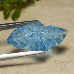 Topázio Azul Suíço Natural 6.61ct, Chique, Transparente