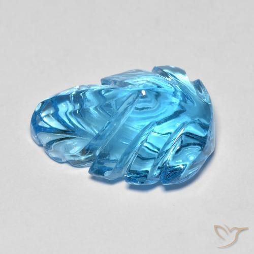 Topázio Azul Suíço Natural 11.03ct, Chique, Transparente