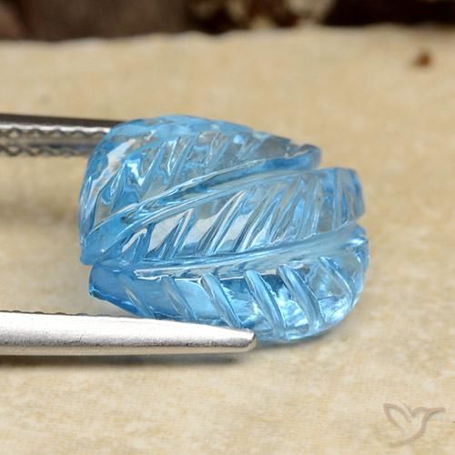 Topázio Azul Suíço Natural 6.25ct, Chique, Transparente