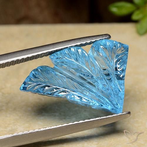 Topázio Azul Suíço Natural 11.40ct, Chique, Transparente