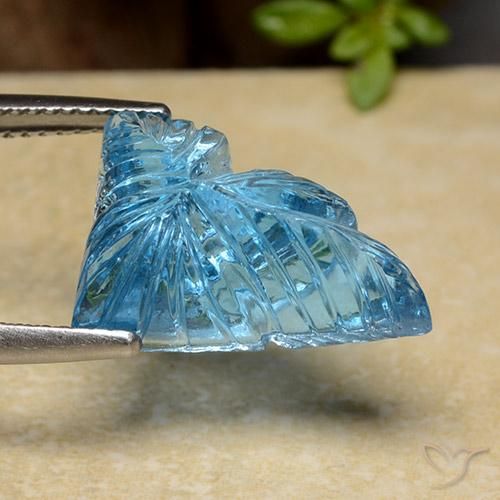 Topázio Azul Suíço Natural 11.40ct, Chique, Transparente