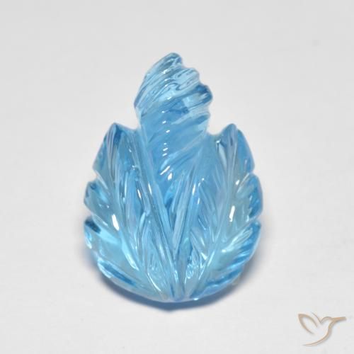 13.69ct Natural Azul Suíço Topázio, Chique, Transparente
