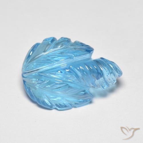 Topázio Azul Suíço Natural 13.69ct, Chique, Transparente