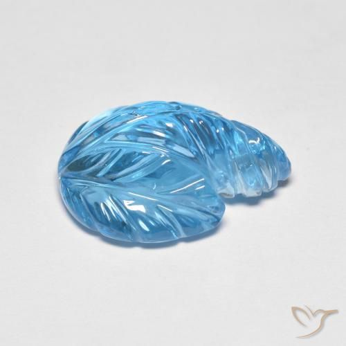 Topázio Azul Suíço Natural 13.69ct, Chique, Transparente