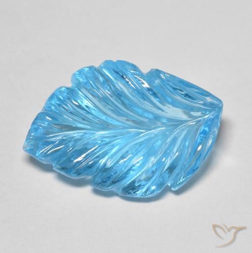 Topázio Azul Suíço Natural 13.67ct, Chique, Transparente