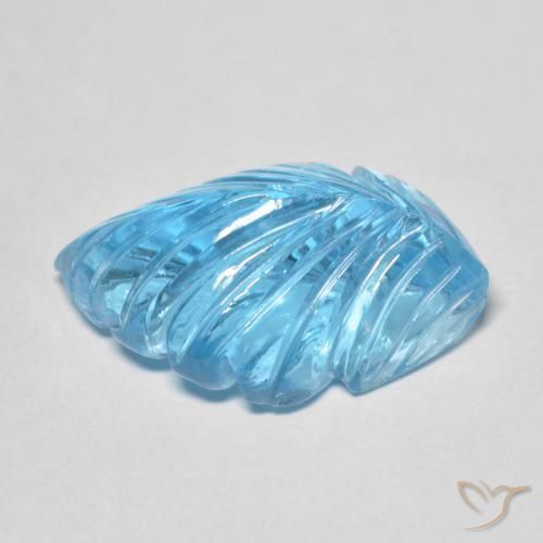 Topázio Azul Suíço Natural 13.67ct, Chique, Transparente