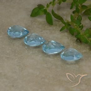Pedras preciosas de Topázio Céu azul natural de 2.17 ct, Formato de pêra, VVS-VS