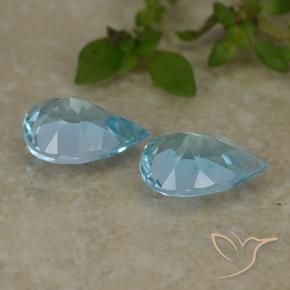 Pedras preciosas de Topázio Céu azul natural de 1.49 ct, Formato de pêra, VVS-VS