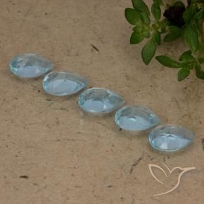 Pedras preciosas de Topázio Céu azul natural de 2.71 ct, Formato de pêra, VS
