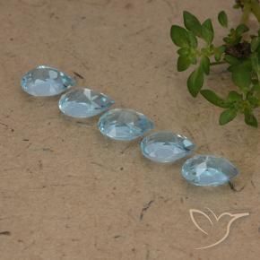Pedras preciosas de Topázio Céu azul natural de 2.78 ct, Formato de pêra, VVS-VS