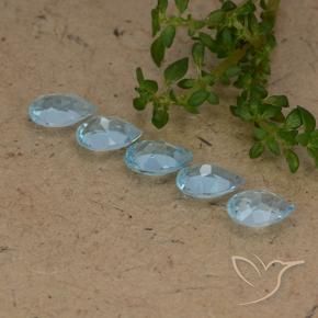 Pedras preciosas de Topázio Céu azul natural de 2.32 ct, Formato de pêra, VVS-VS