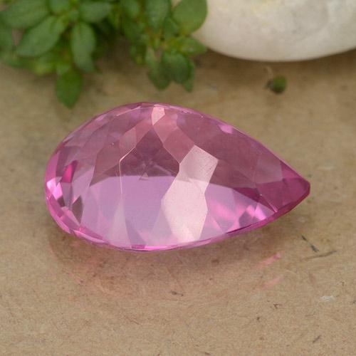 Topázio Rosa médio-escuro Natural 6.73ct, Formato de pêra, VVS-VS
