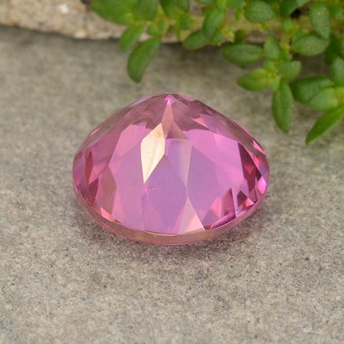 Topázio Magenta Profundo Natural 4.13ct, Corte Redondo, VVS-VS