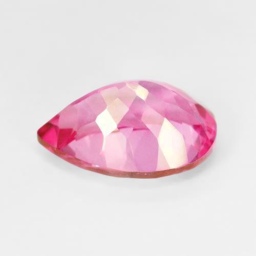 Topázio Rosa quente Natural 7.23ct, Formato de pêra, VVS-VS