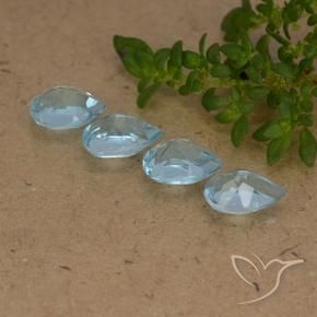 Pedras preciosas de Topázio Céu azul natural de 2.30 ct, Formato de pêra, VVS-VS