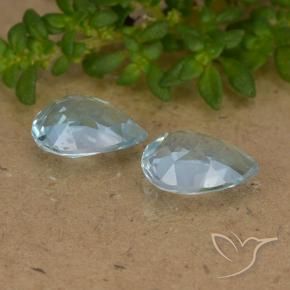 Pedras preciosas de Topázio Céu azul natural de 1.62 ct, Formato de pêra, VVS-VS
