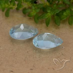 Pedras preciosas de Topázio Céu azul natural de 1.77 ct, Formato de pêra, VVS-VS