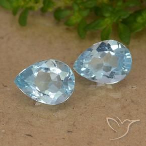 Pedras preciosas de Topázio Céu azul natural de 1.82 ct, Formato de pêra, VVS-VS